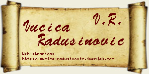 Vučica Radusinović vizit kartica